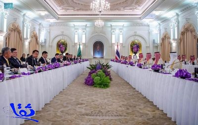 سمو ولي العهد يلتقي رئيس وزراء تايلند ويعقدان جلسة مباحثات رسمية